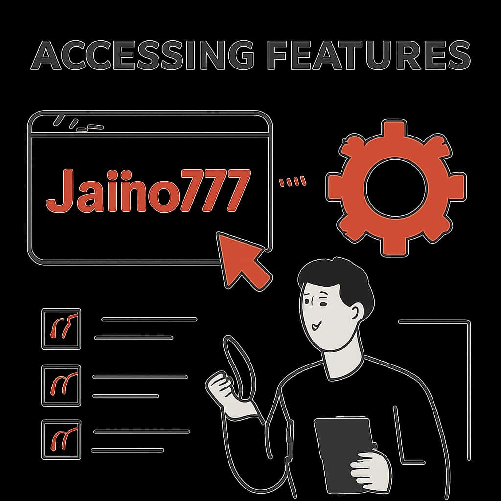 An educational diagram that explains various features of Jaiho777.
