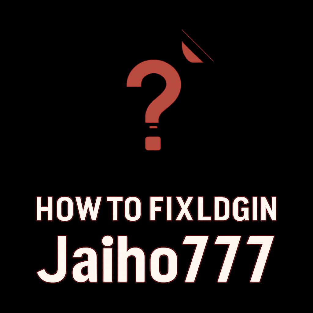 A badge representing login assistance for Jaiho777.
