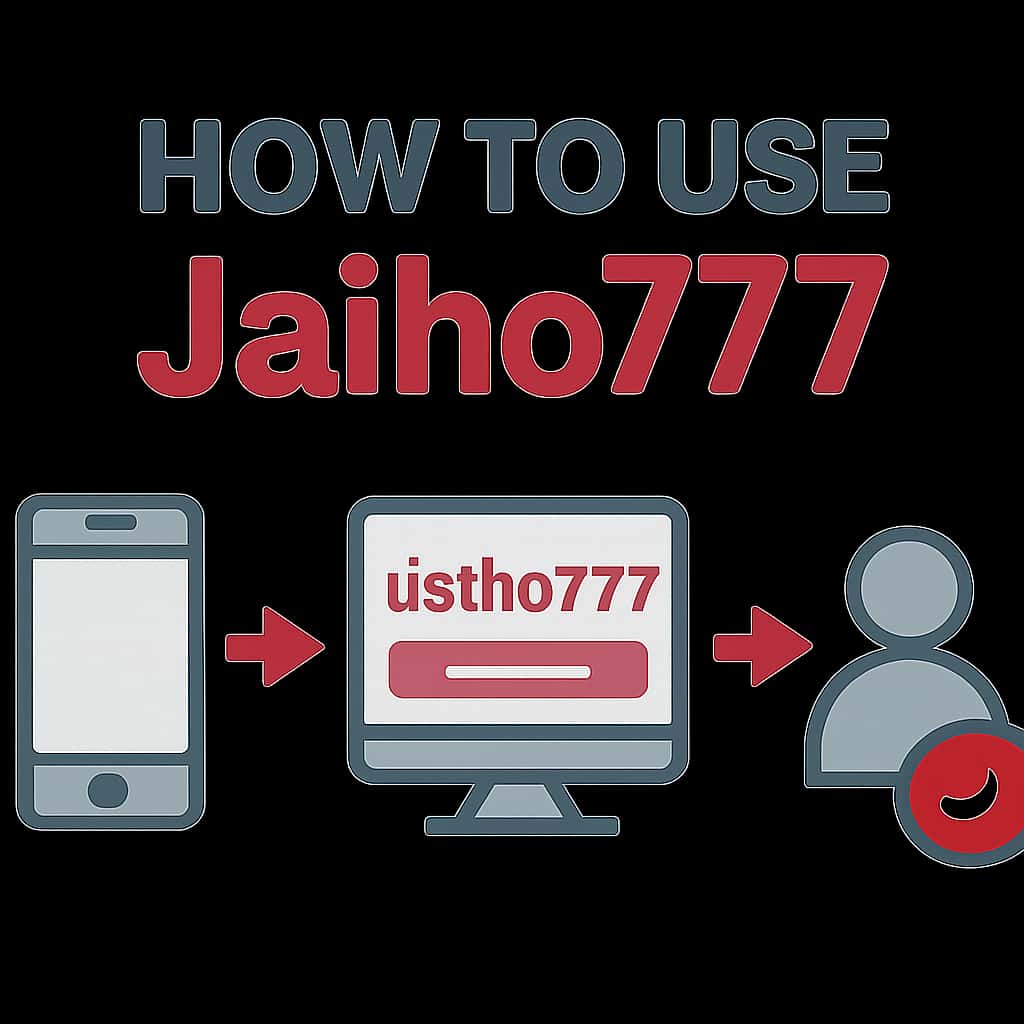 An educational illustration depicting key functionalities of Jaiho777.