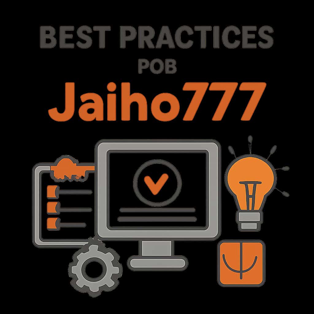 An educational diagram illustrating best practices for Jaiho777.