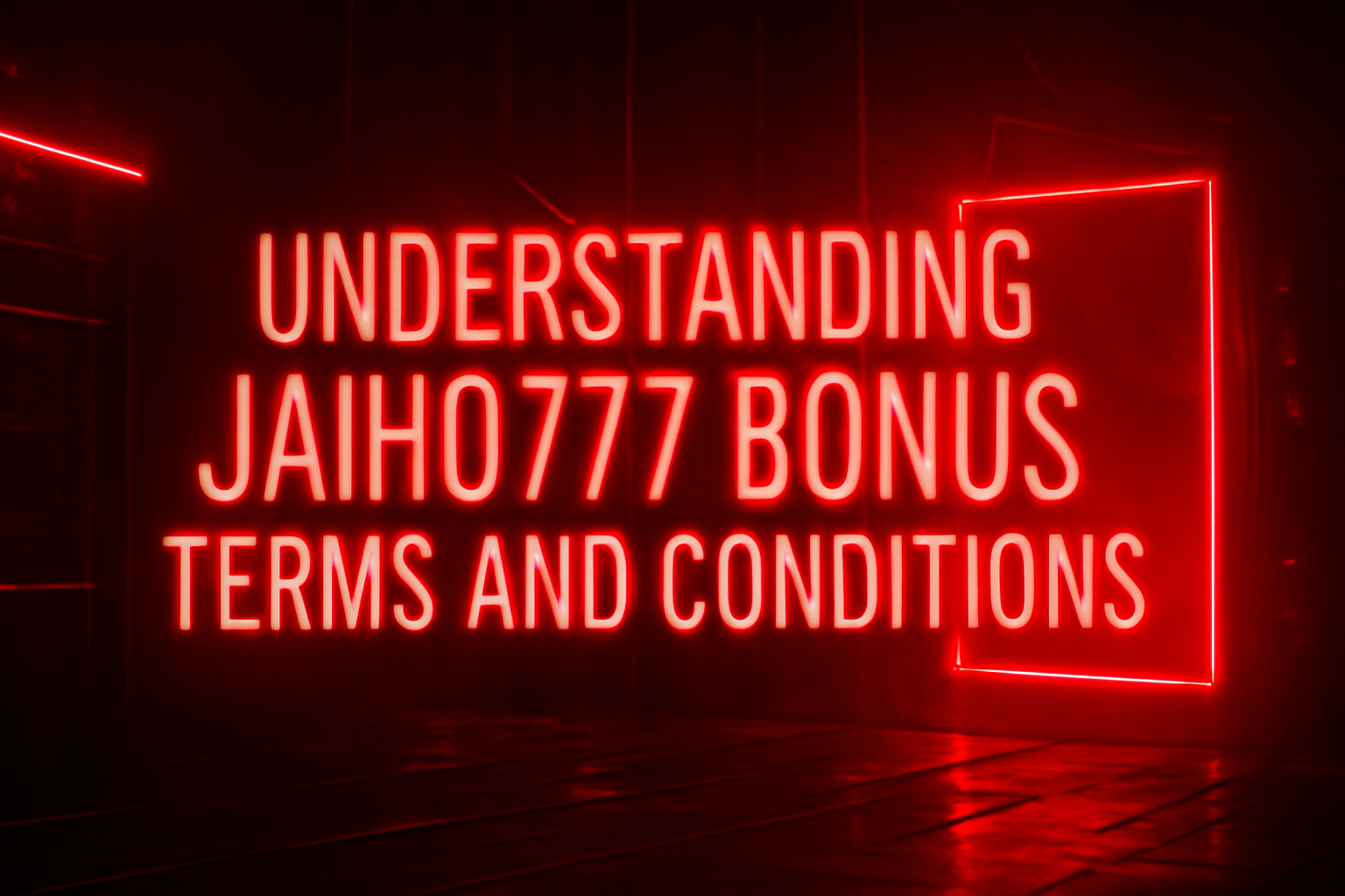 Informational scene showcasing performance tips for Jaiho777.