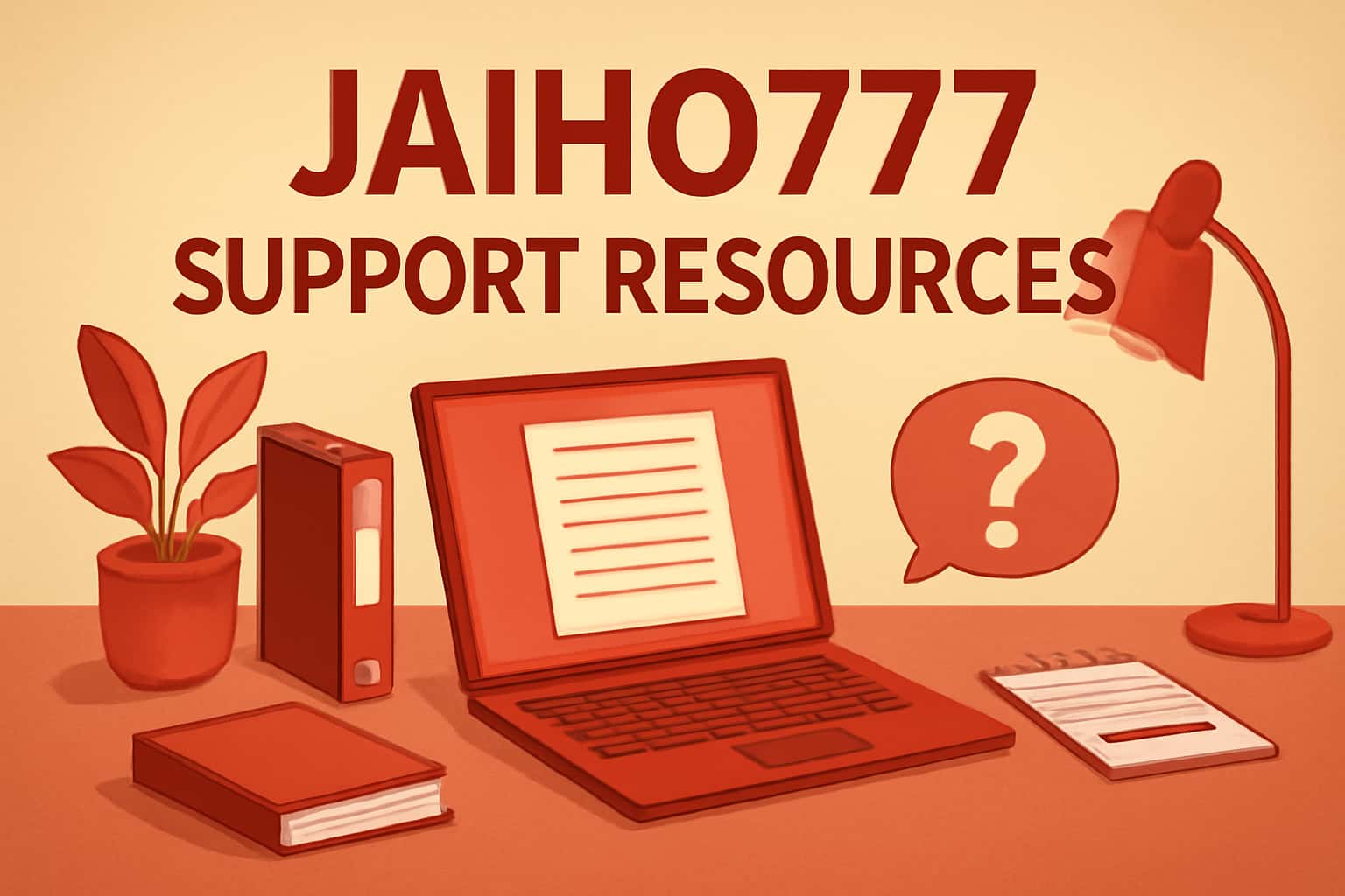 A neutral scene illustrating Jaiho777 Support Resources with the text 'Jaiho777'.