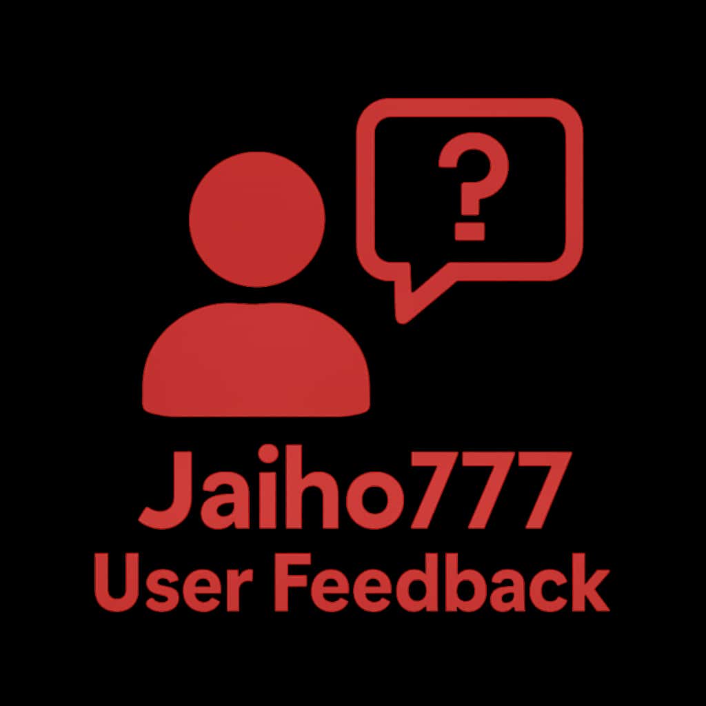 A badge icon for Jaiho777 User Feedback.