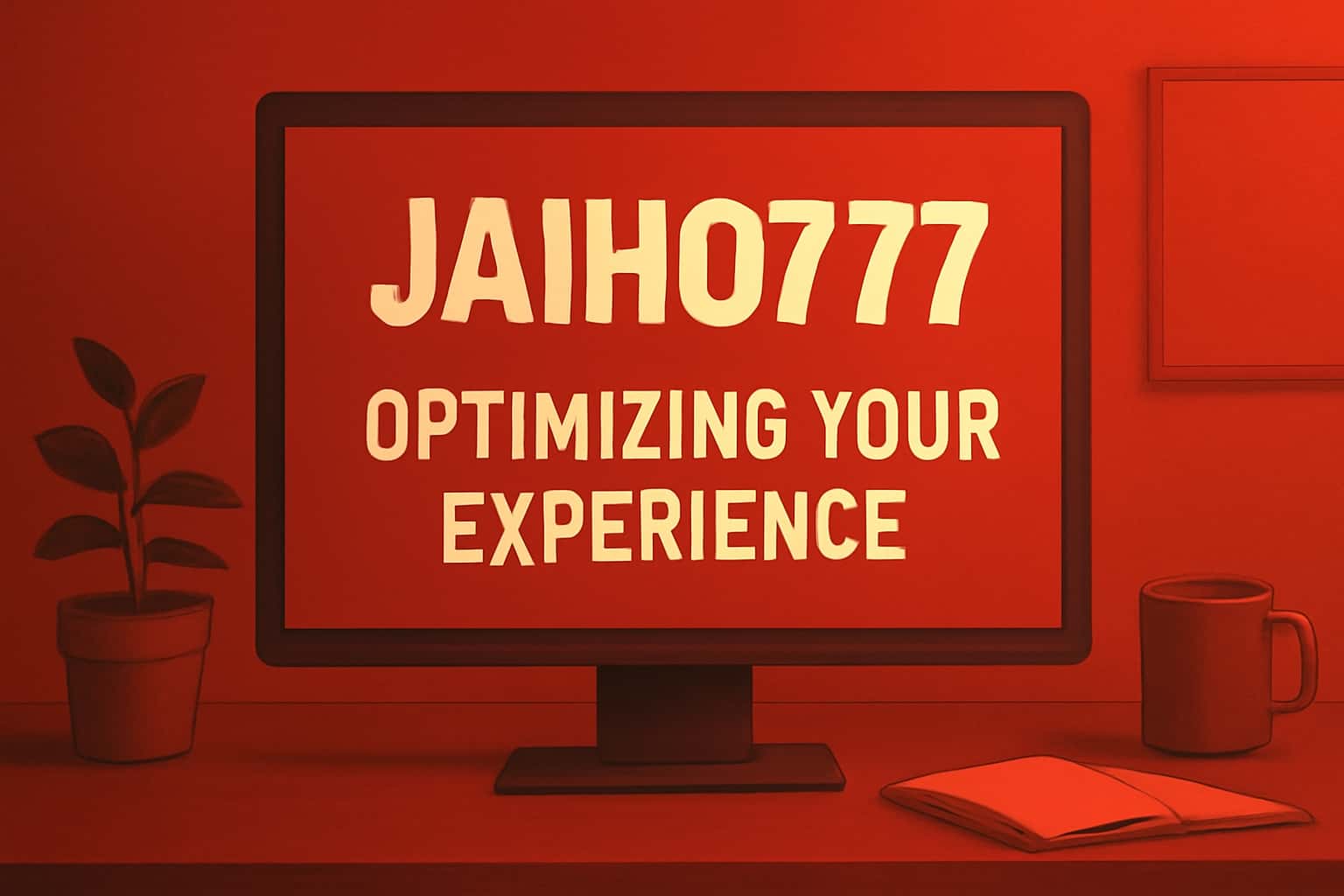 An informational illustration focused on optimizing the Jaiho777 platform experience.