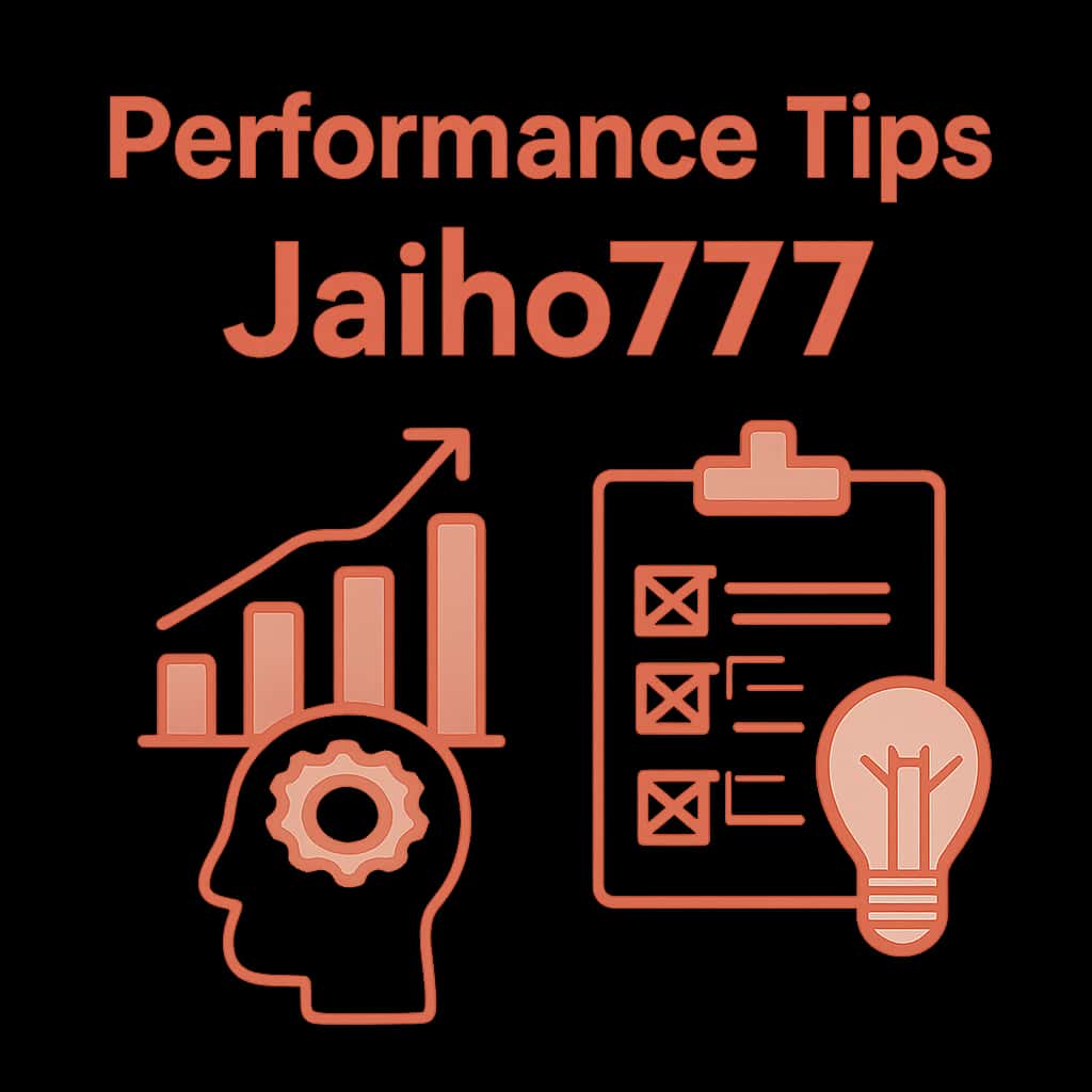 Diagram illustrating key aspects of performance tips for Jaiho777.
