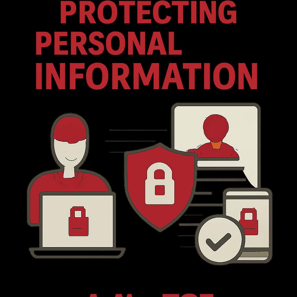 Illustration detailing protective measures for personal information on Jaiho777.